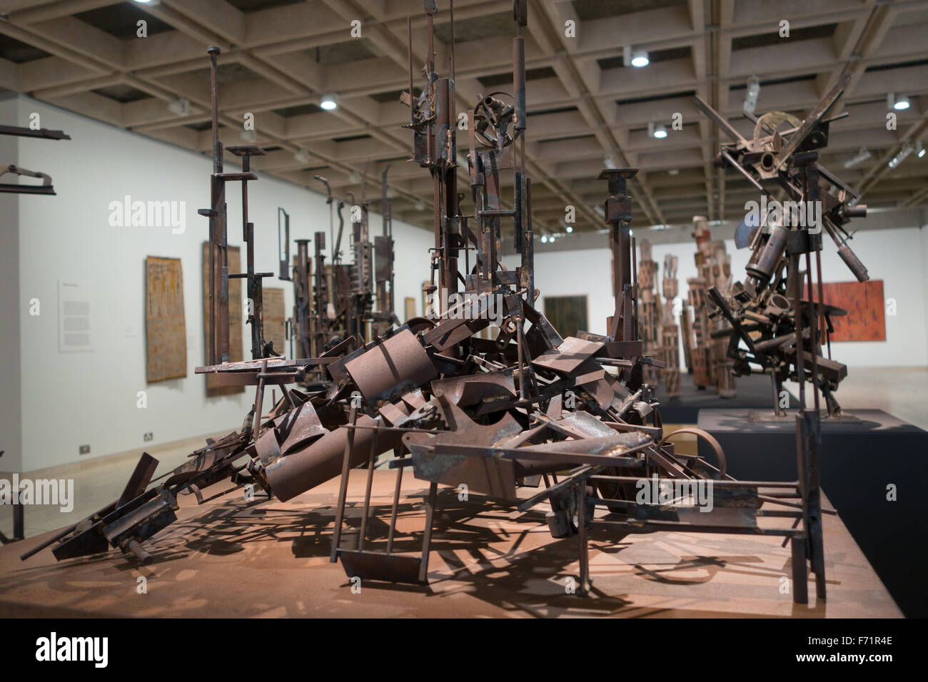 œuvre d’art en métal Banque D'Images