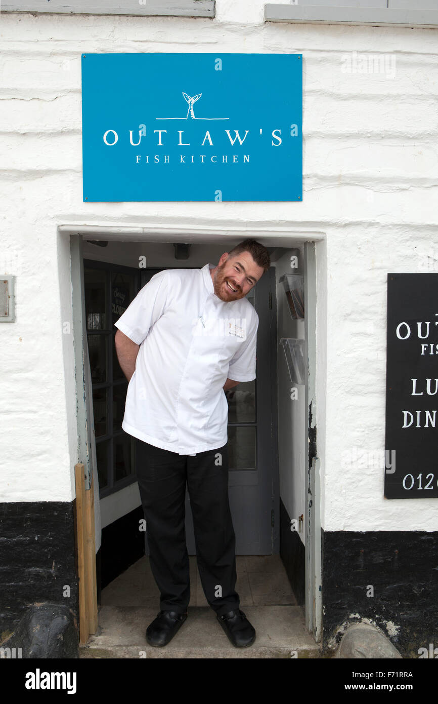 Basée à Cornwall le chef célèbre Nathan Outlaw Banque D'Images