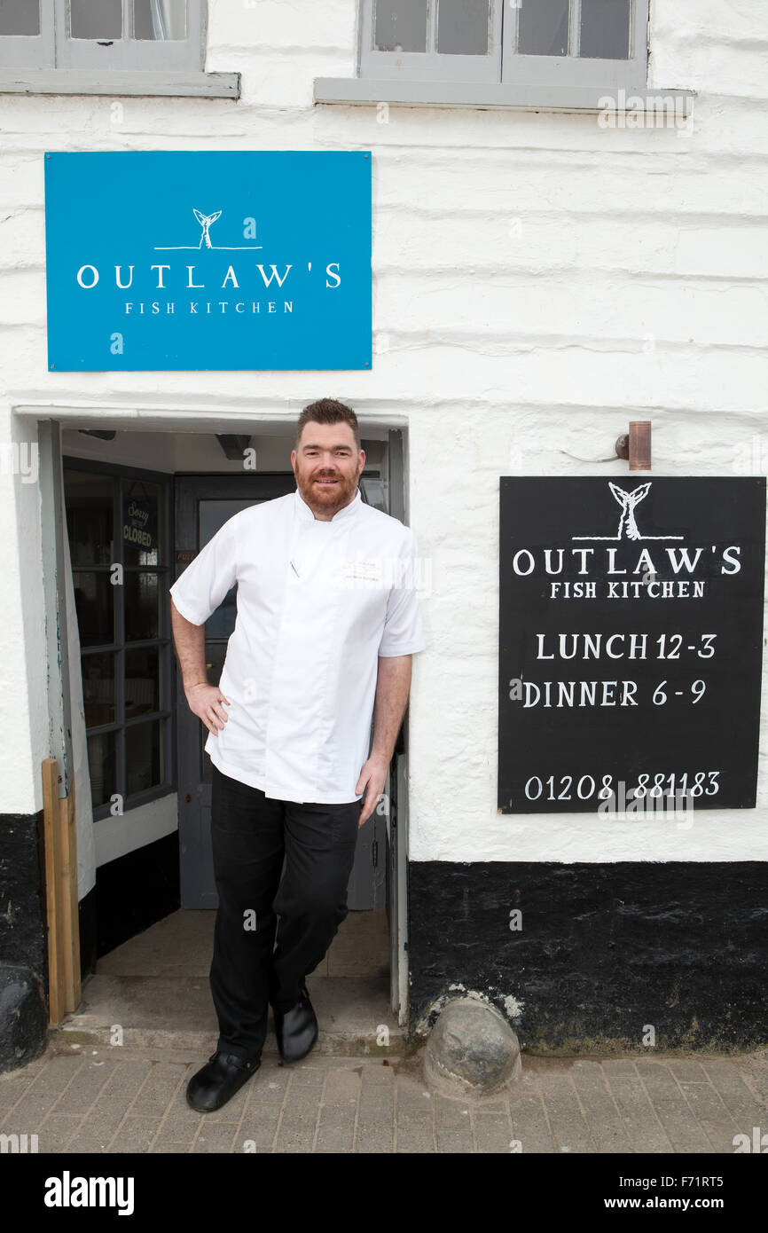 Basée à Cornwall le chef célèbre Nathan Outlaw Banque D'Images
