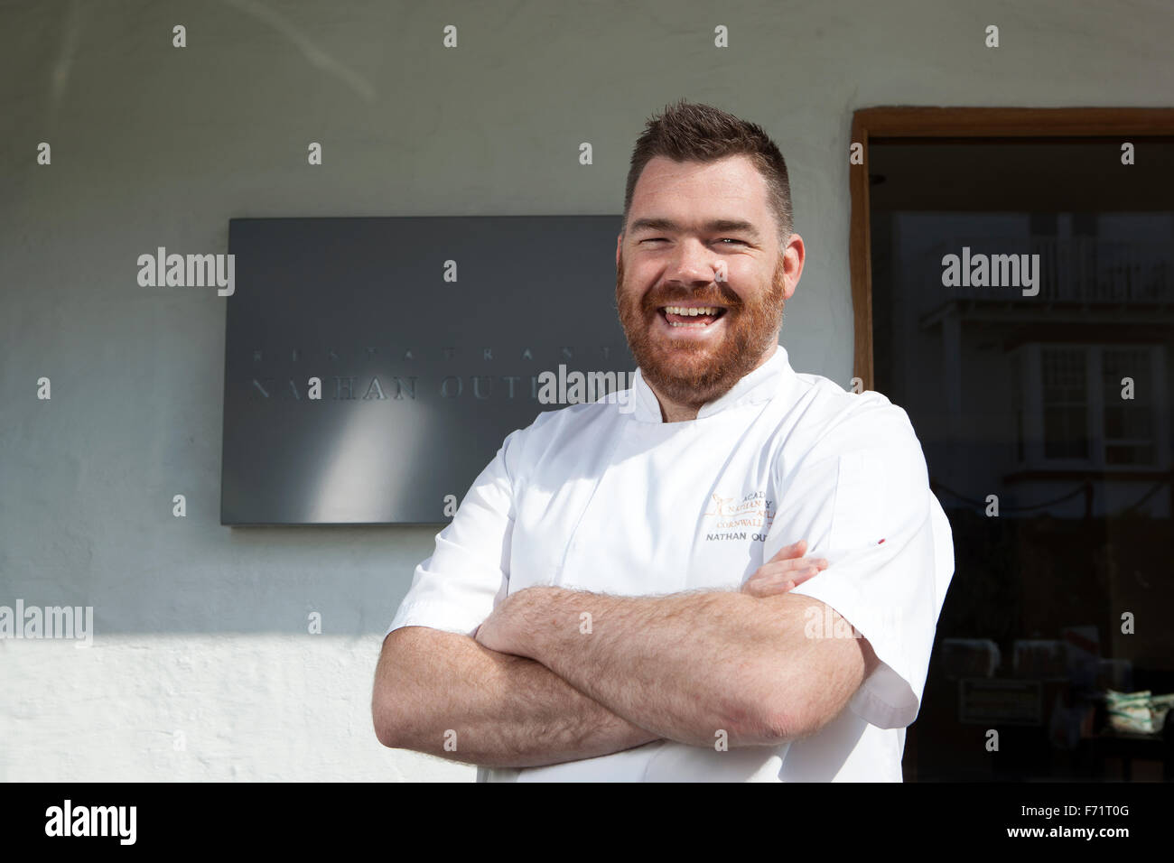 Basée à Cornwall le chef célèbre Nathan Outlaw Banque D'Images