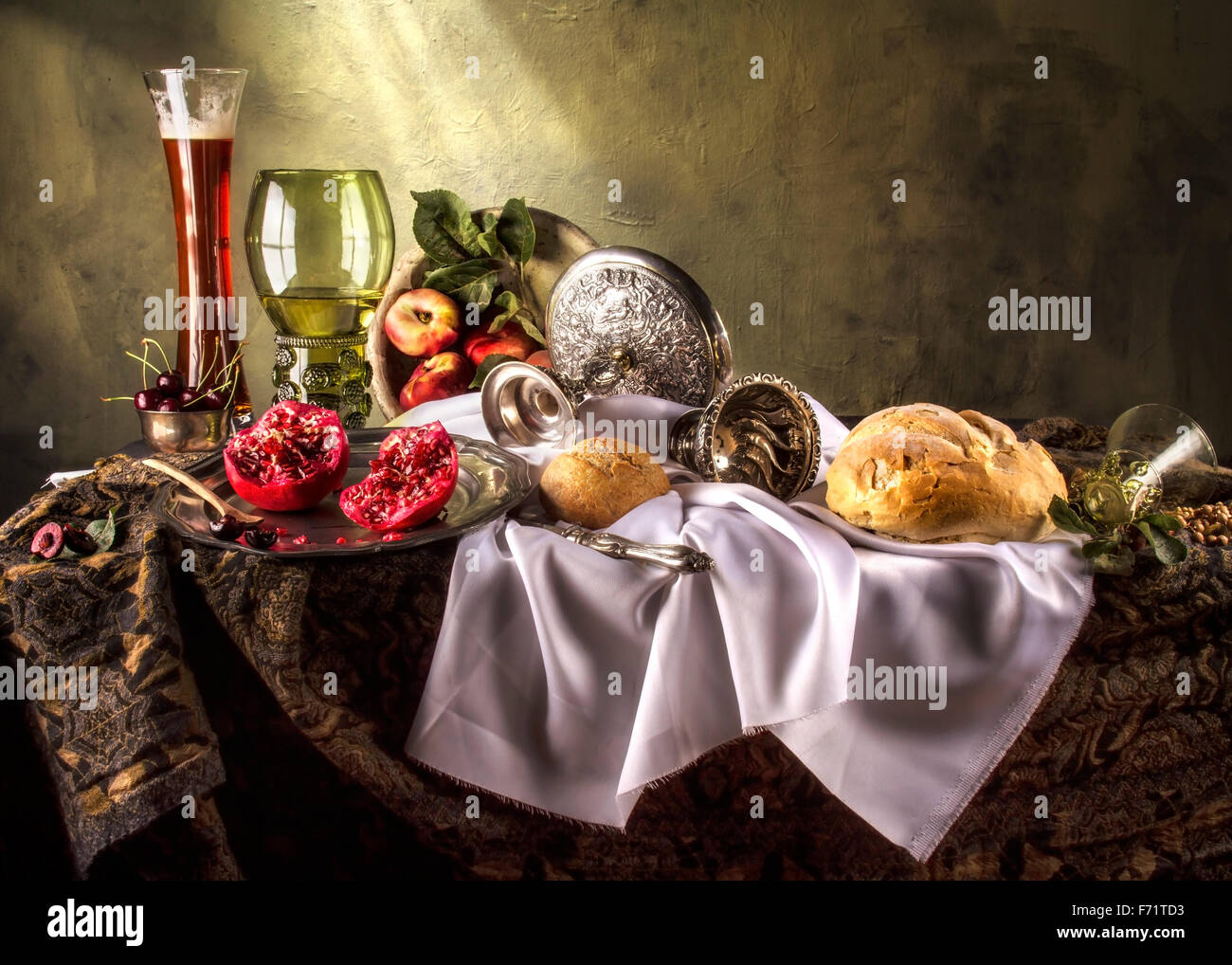 Still Life - Repas de riche Banque D'Images