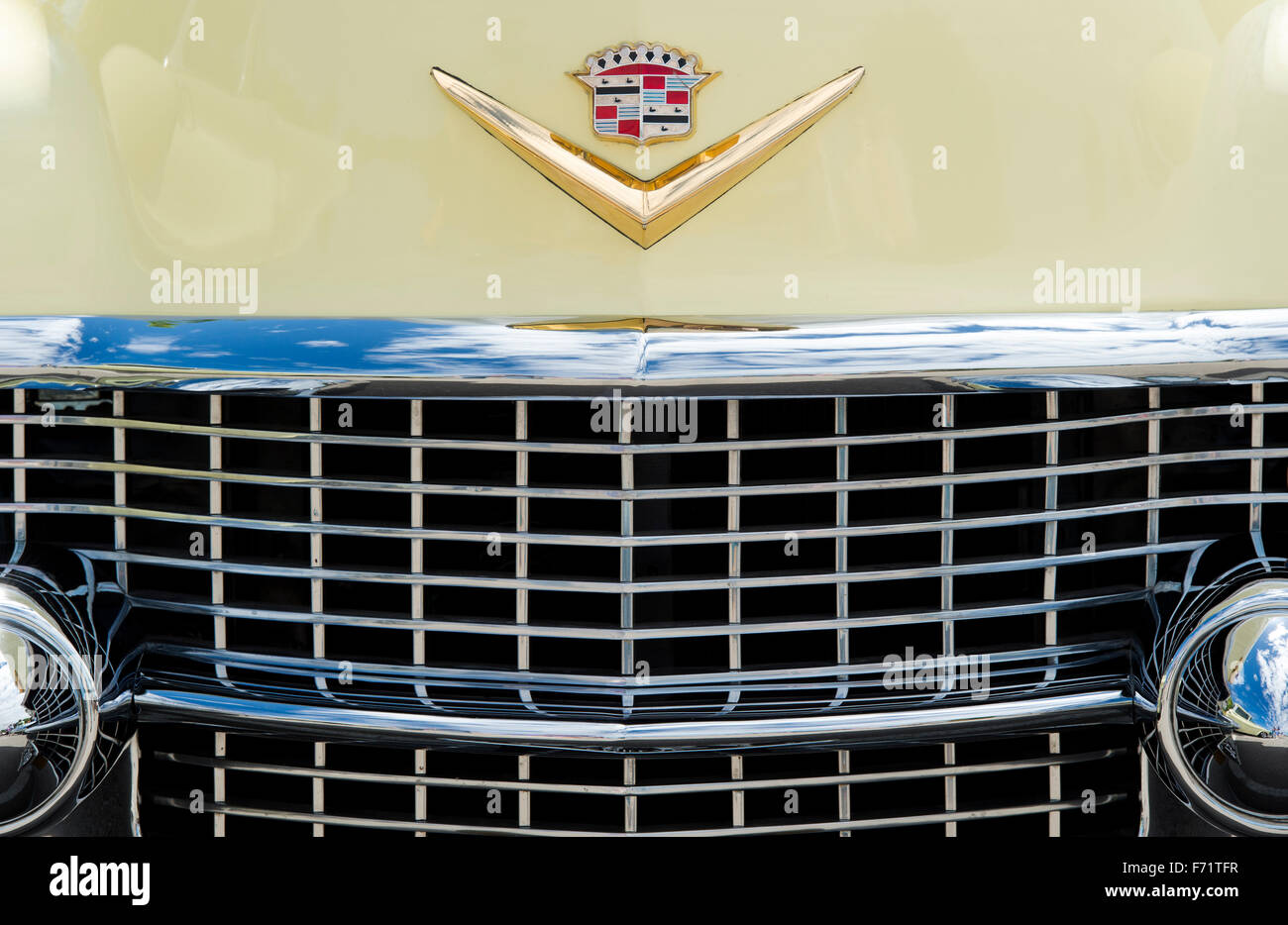 1954 Cadillac Eldorado Convertible voiture détail Banque D'Images