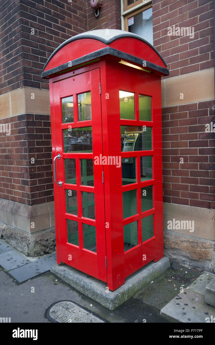 Old Sydney cabine téléphonique Banque D'Images