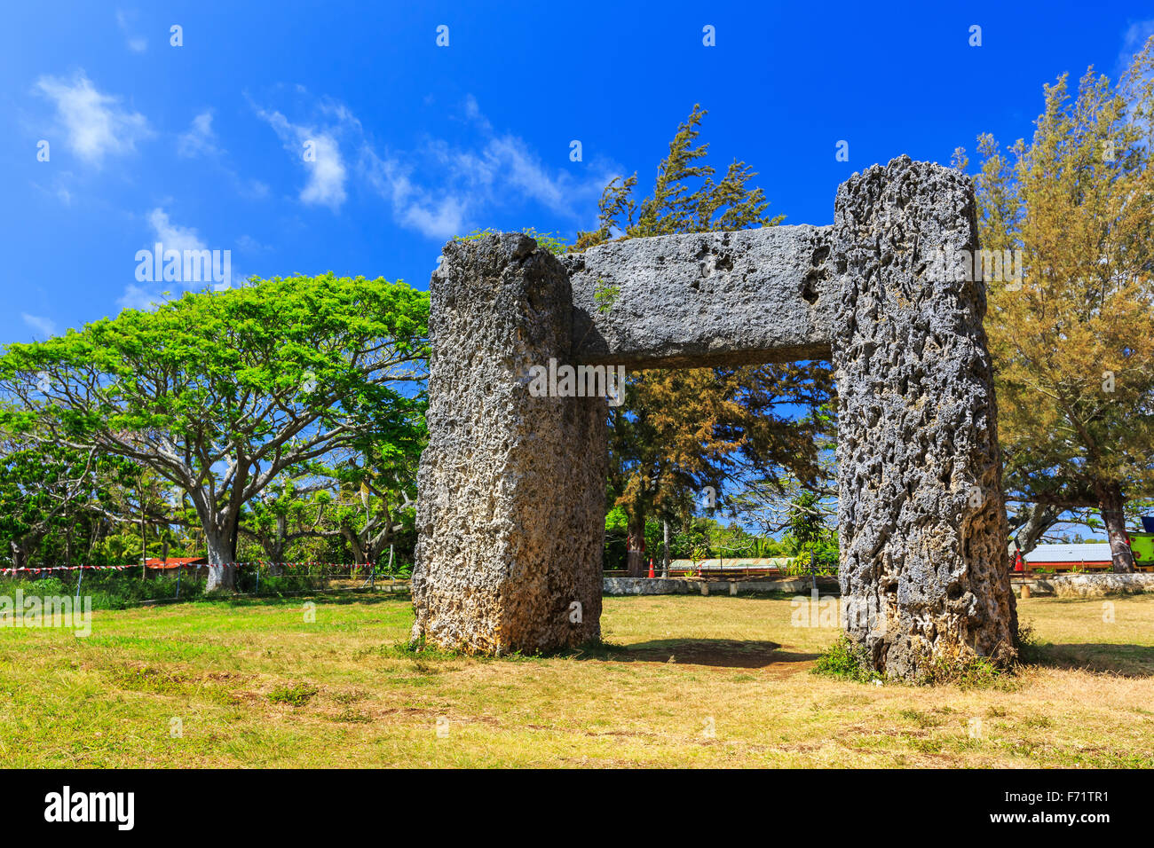 Ha'amonga 'a Maui dans Nuku'alofa, Royaume des Tonga Banque D'Images