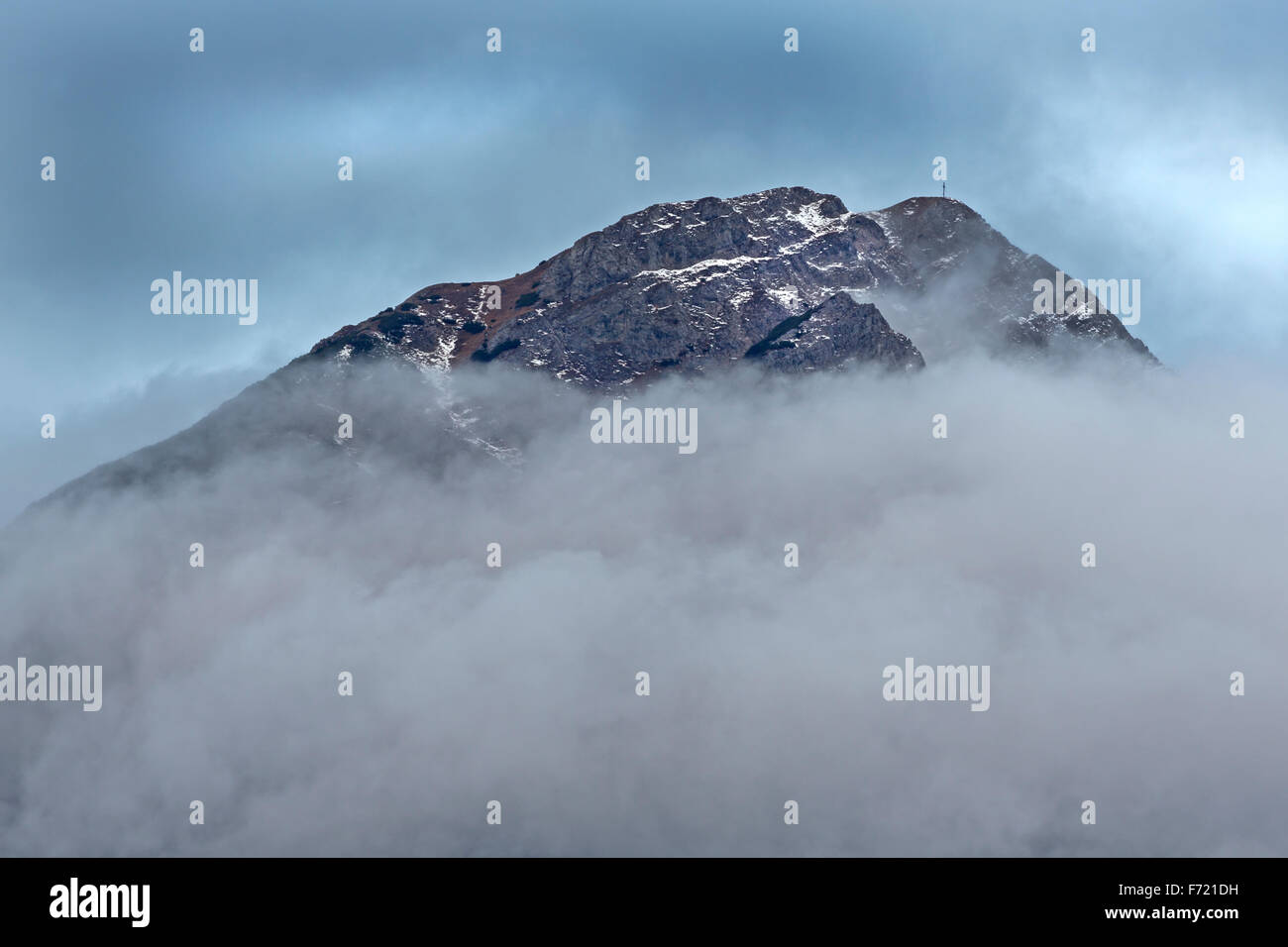 Au sommet couvert, Dolomites, Tyrol du Sud, Italie, Europe Banque D'Images