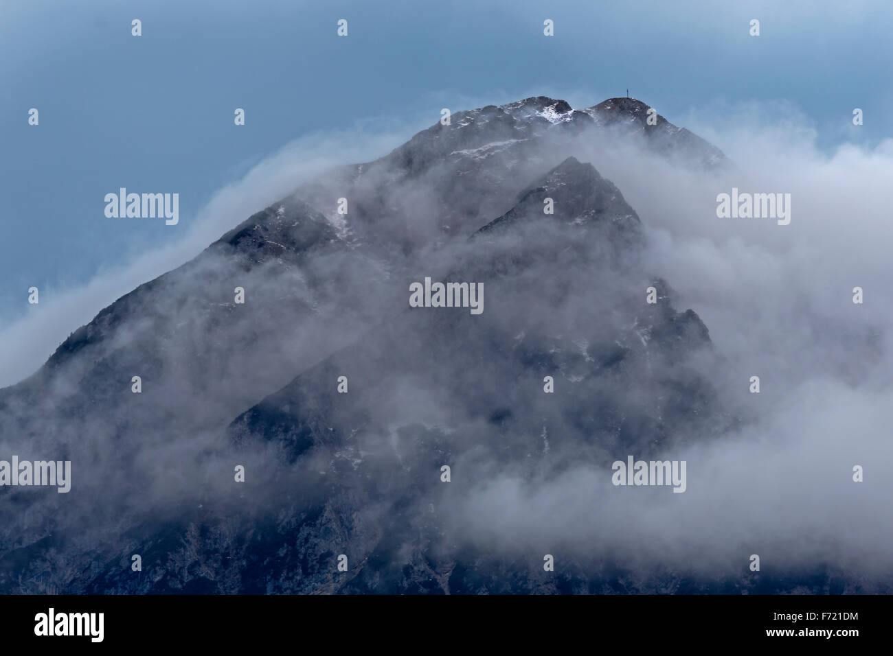 Au sommet couvert, Dolomites, Tyrol du Sud, Italie, Europe Banque D'Images
