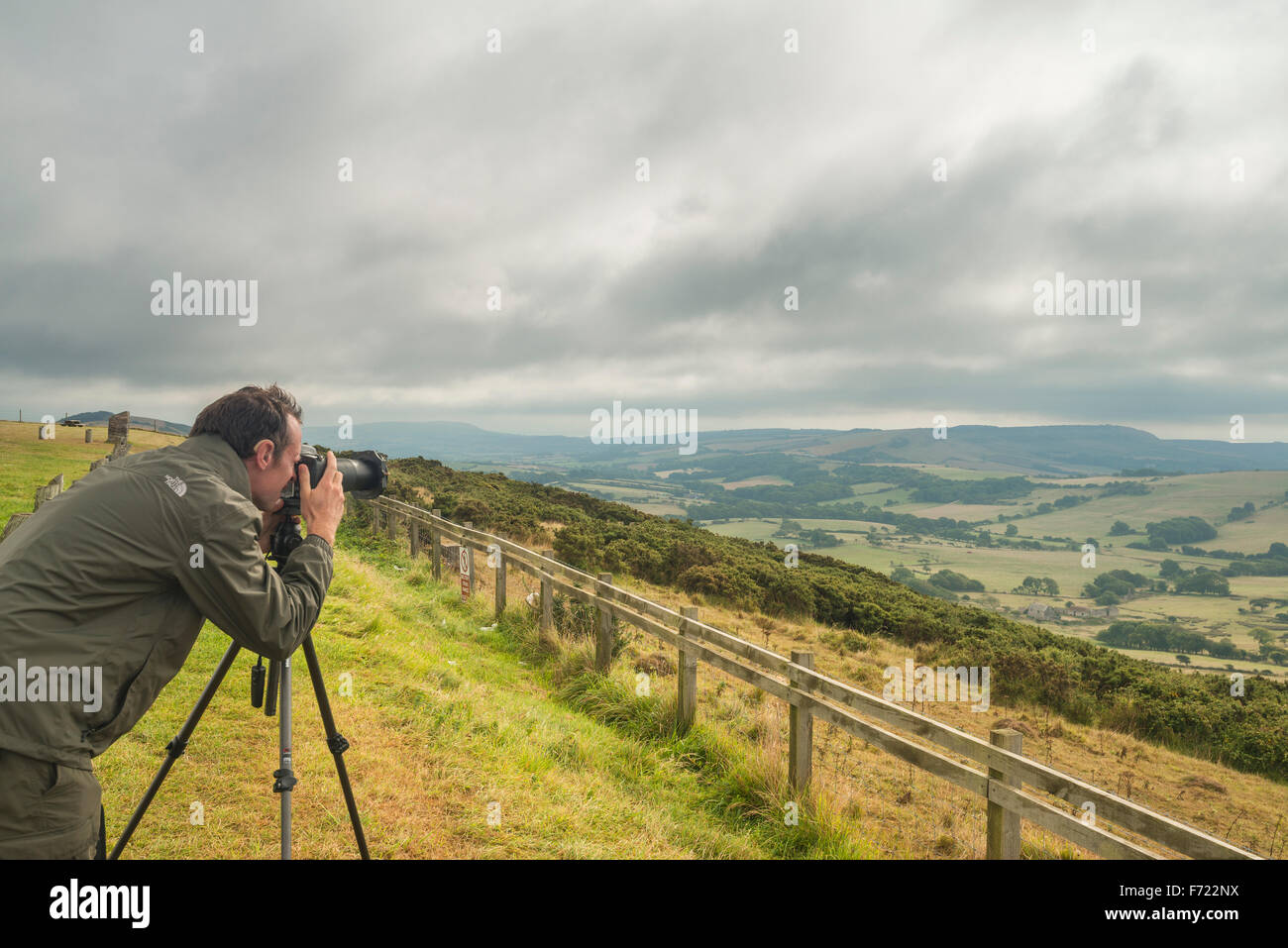 Photographe à le domaine Banque D'Images