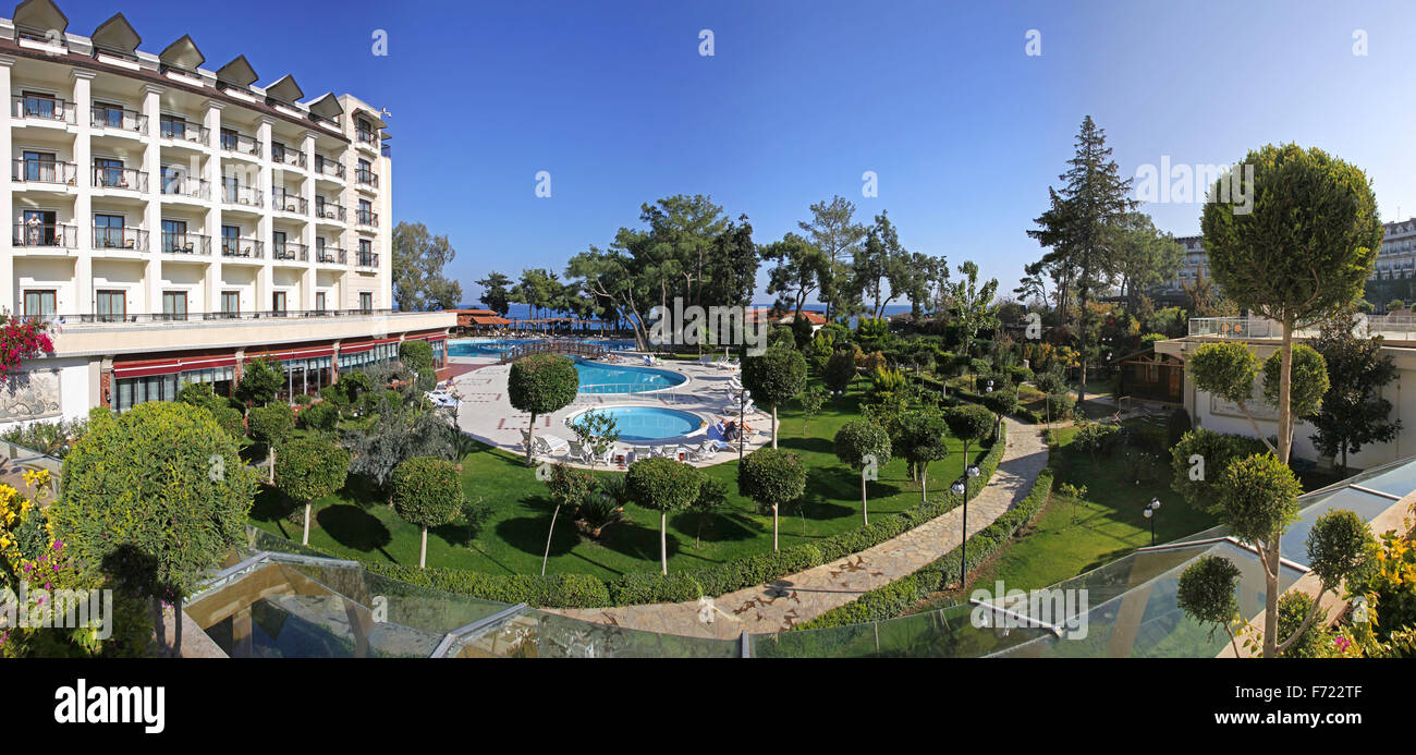 Méditerranée 5 étoiles resort hotel en Turquie Banque D'Images