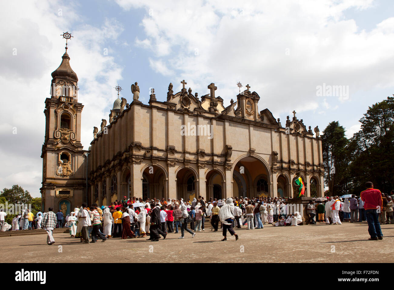 La cathédrale Holy Trinity kidist selassie, Addis-Abeba, Ethiopie, Afrique du Sud Banque D'Images