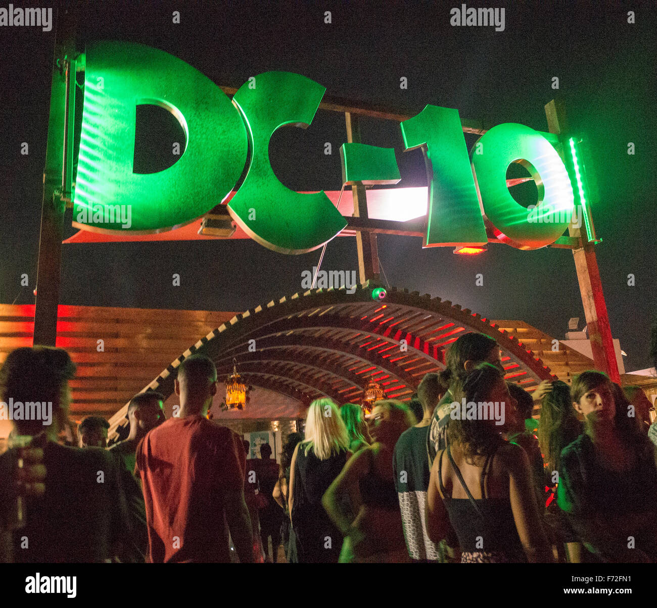 DC-10 club à Ibiza Banque D'Images