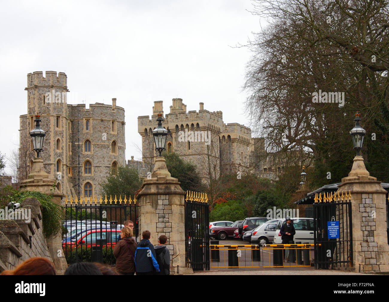 Embarquement au château de Windsor, Windsor, Berkshire, Royaume-Uni Banque D'Images