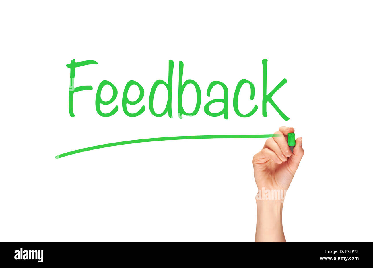 Commentaires, écrit en clair sur un écran. Banque D'Images