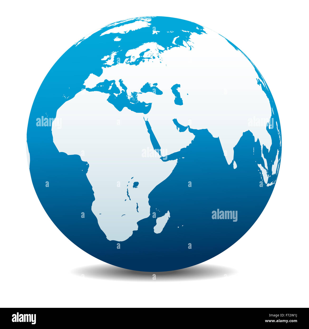 L'Afrique, le Moyen-Orient, l'Arabie et l'Inde monde global Banque D'Images