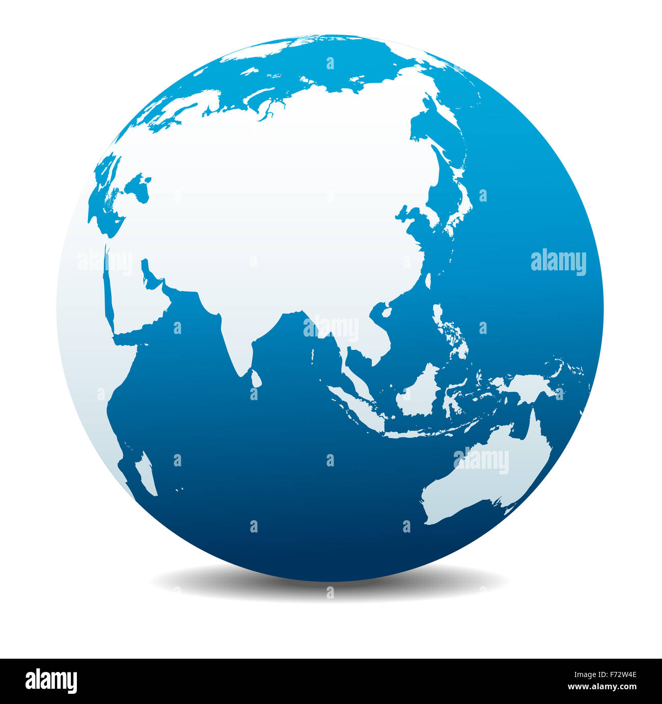 La Chine et l'Asie, monde global Banque D'Images