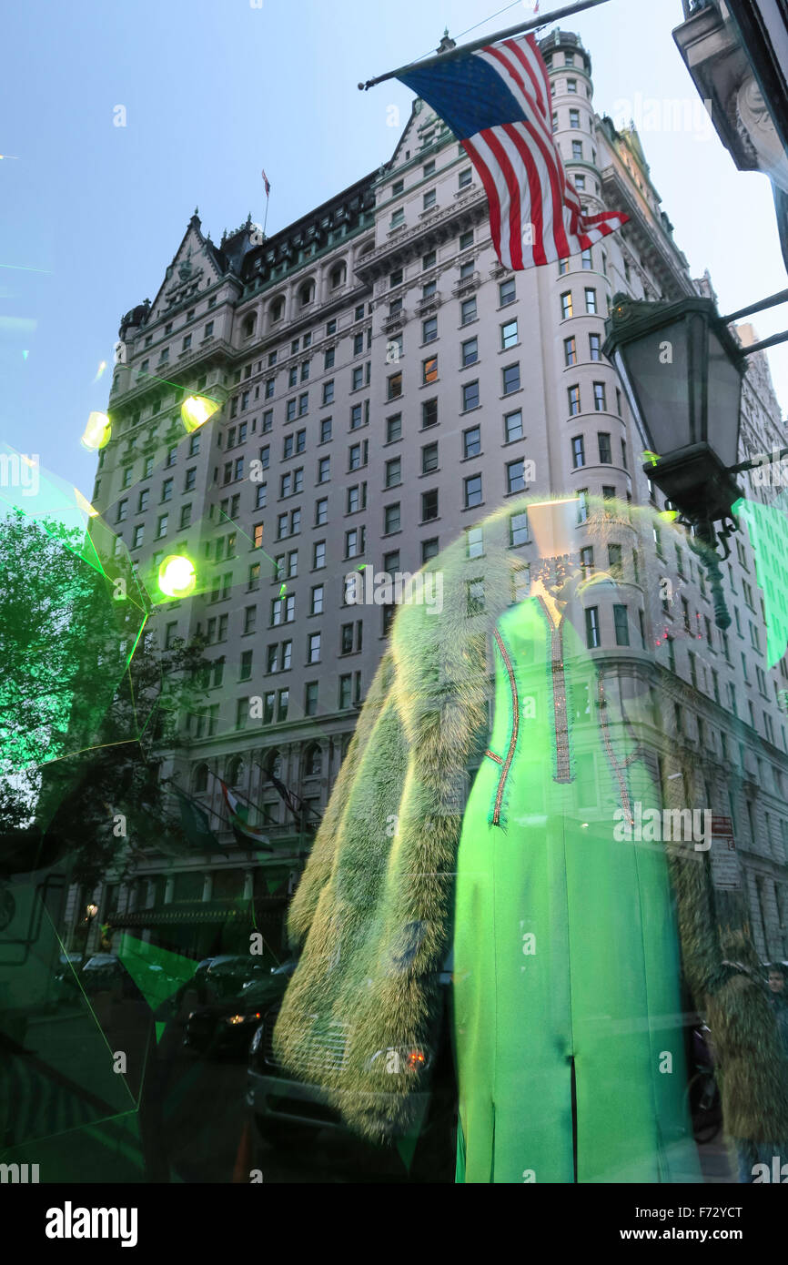 L'affichage de la fenêtre de Bergdorf Goodman, NYC Banque D'Images