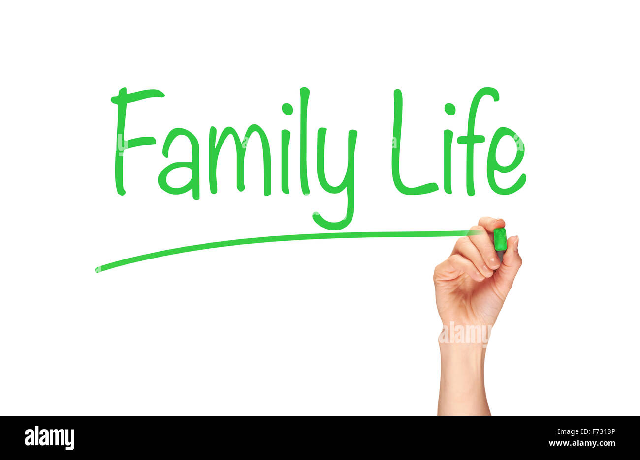La vie de famille, l'induction concept de formation. Banque D'Images