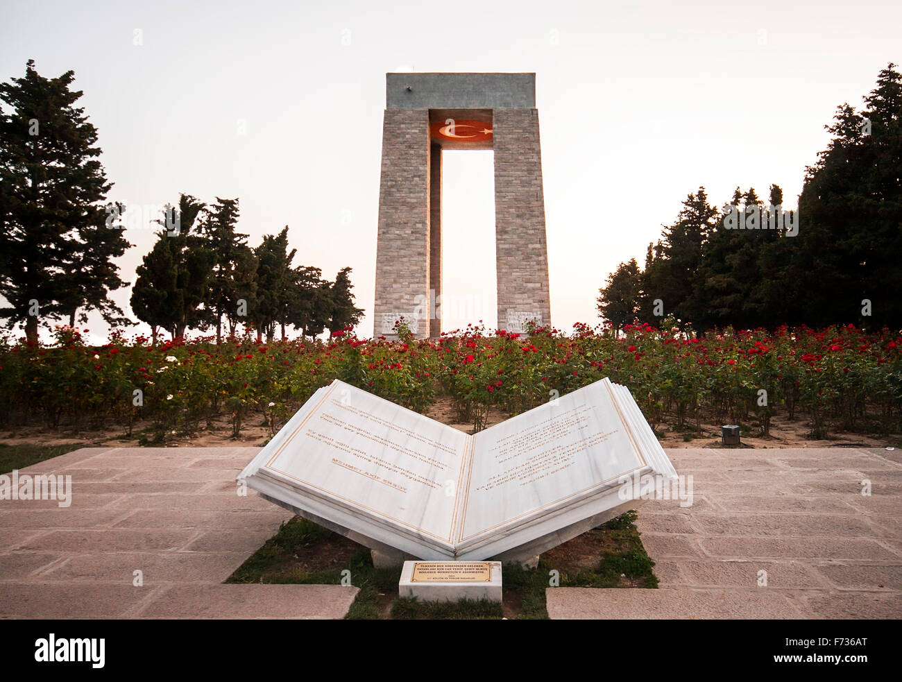 Mémorial des martyrs de Canakkale dans le parc national historique de la péninsule, Canakkale, Turquie Banque D'Images