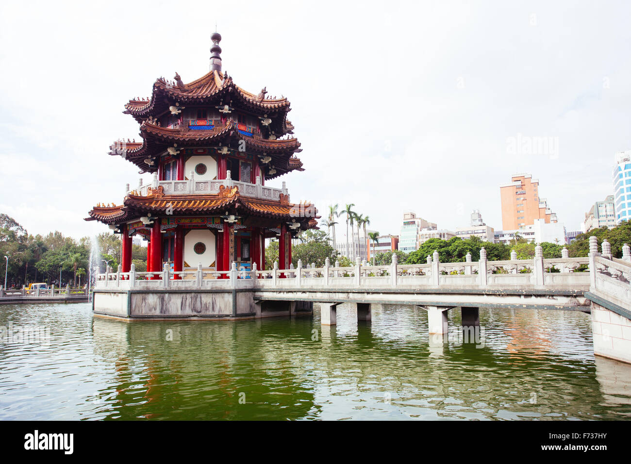 Pavillon du parc de la paix 228 Taipei TAIWAN Banque D'Images