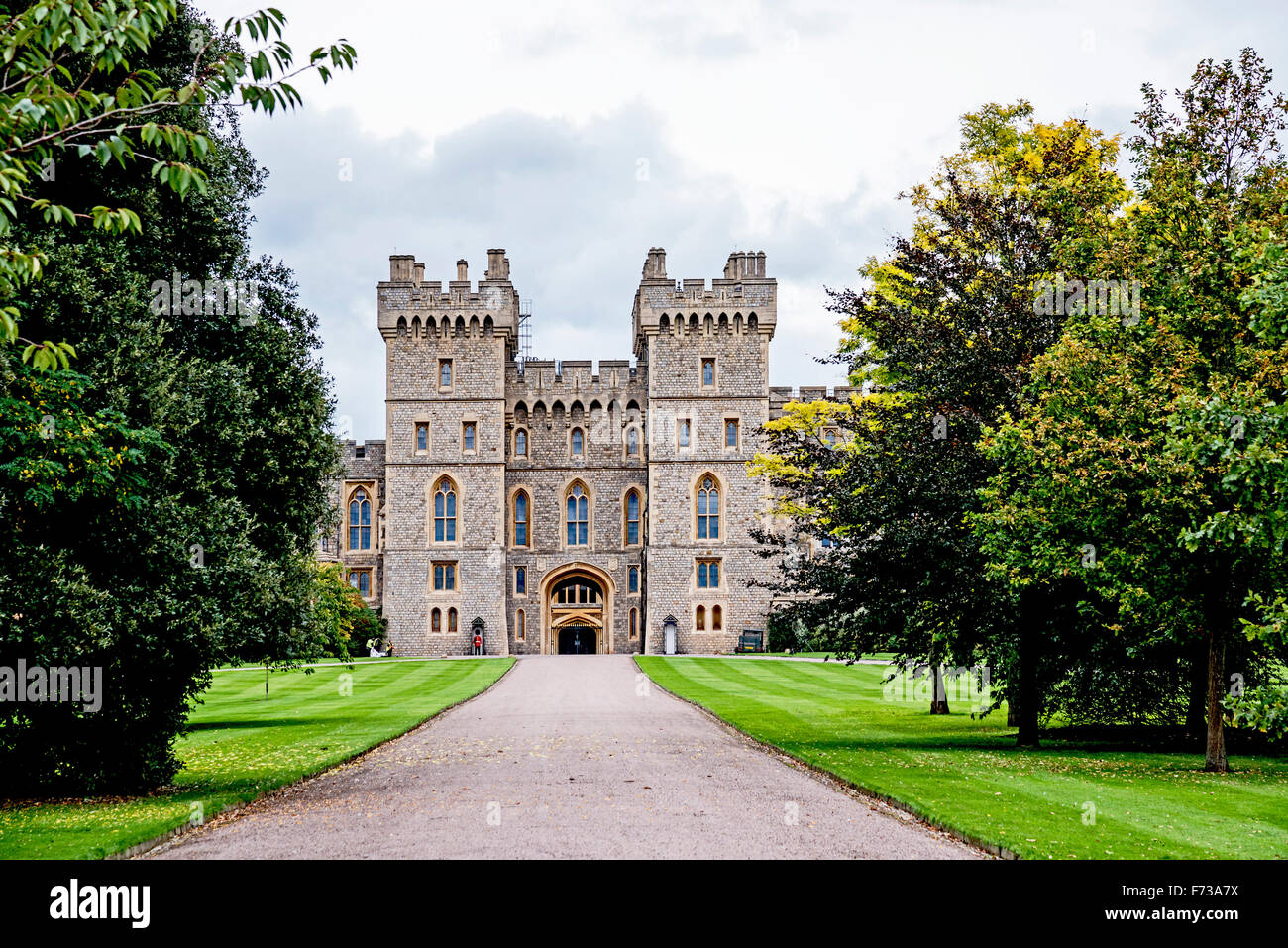 Le Château de Windsor, Berkshire, façade de l'Aile Sud, Grande Bretagne, Grossbritannien Banque D'Images