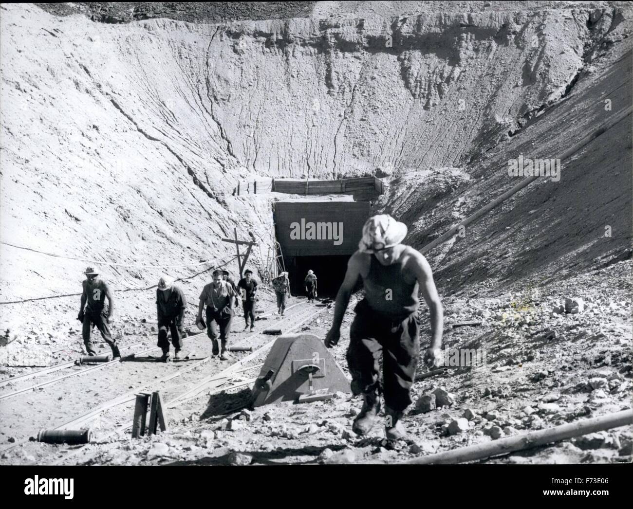 1968 Isra l Timna Mines du roi Salomon. Keystone Photos USA