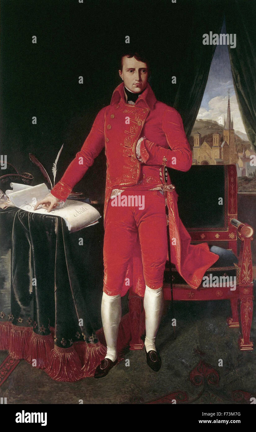Jean Auguste Dominique Ingres - Portrait de Bonaparte premier consul Banque D'Images