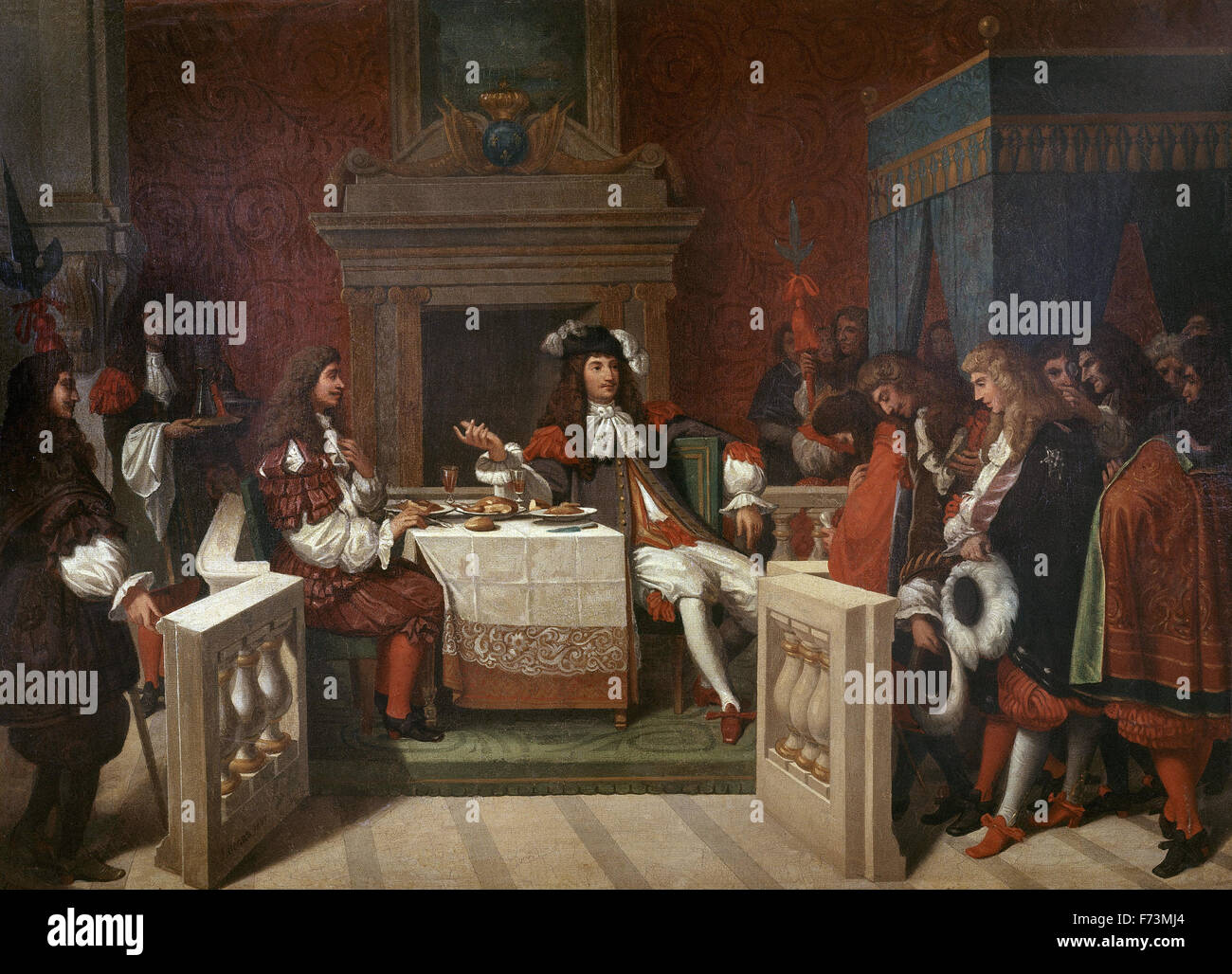 Jean Auguste Dominique Ingres - Molière manger avec Louis XIV Banque D'Images