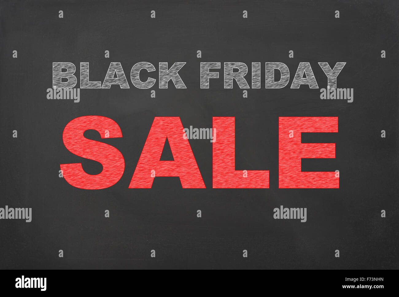Le vendredi noir Vente written on chalkboard Banque D'Images