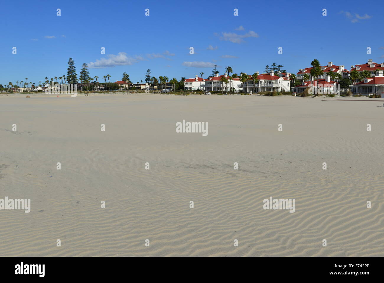 L'Hotel del Coronado beach front hotel dans la ville de Coronado, Banque D'Images