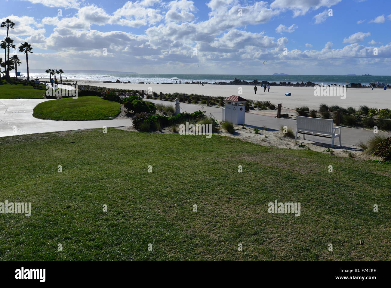 L'Hotel del Coronado beach front hotel dans la ville de Coronado, Banque D'Images