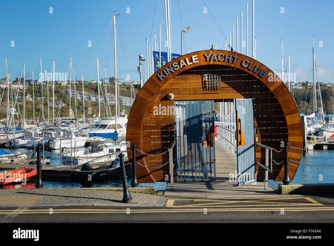 Yacht Club de Kinsale County Cork entrée Banque D'Images