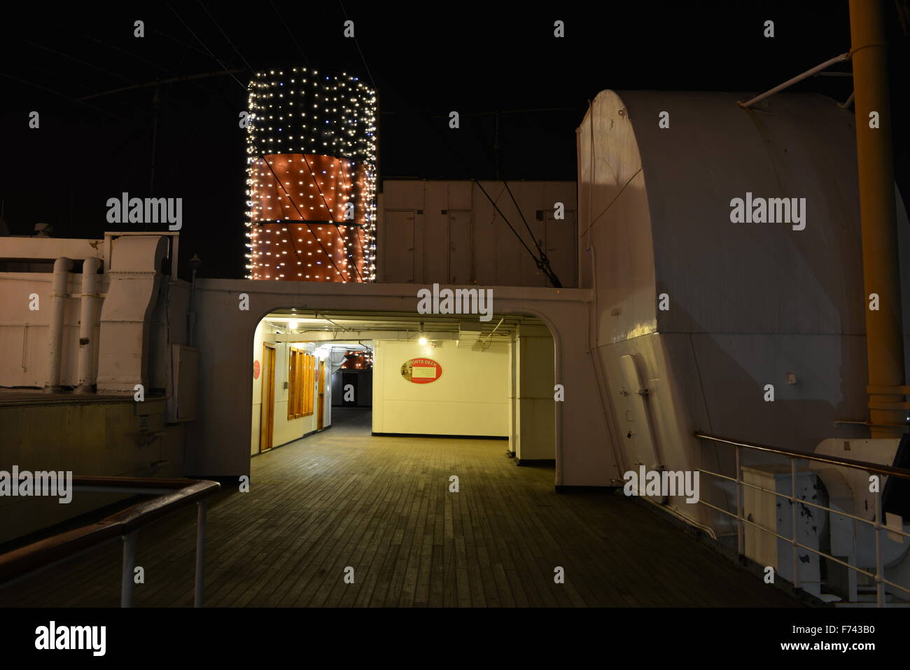 RMS Queen Mary à Long Beach Los Angeles. Banque D'Images