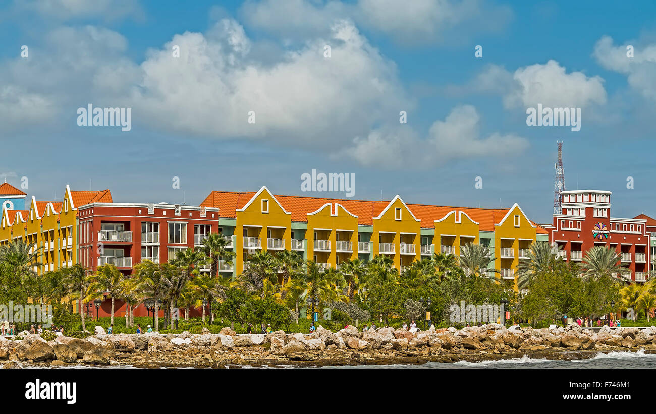 Zone portuaire Willemstad Curacao Antilles Néerlandaises Banque D'Images