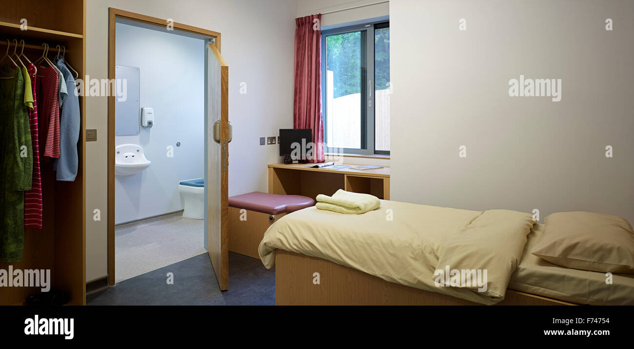 Chambre avec salle de bain en Astley, Norwich, Angleterre, RU Banque D'Images