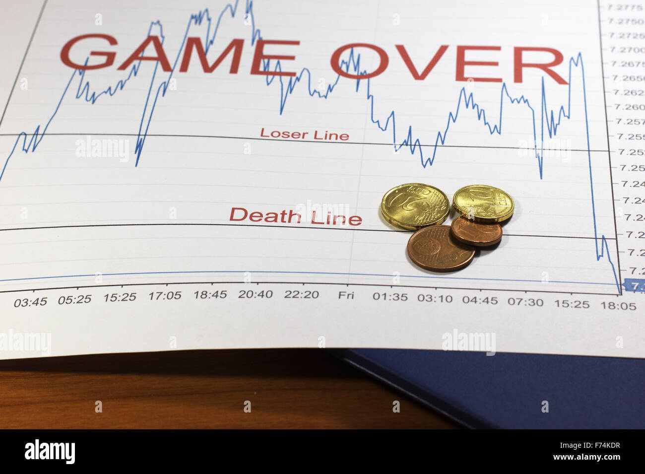 Bourse de crack Photo Stock - Alamy