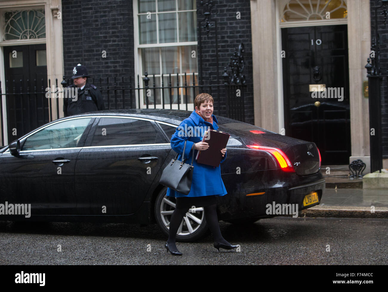 Tina Stowell,Baronne Stowell de Beeston,arrive au numéro 10 Downing Street.Baronnes Stowell est leader de la Chambre des Lords Banque D'Images