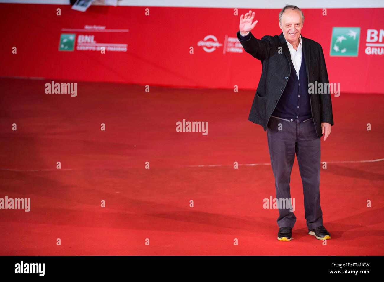 Dario ARGENTO sur le tapis rouge du Festival du Film de Rome Banque D'Images