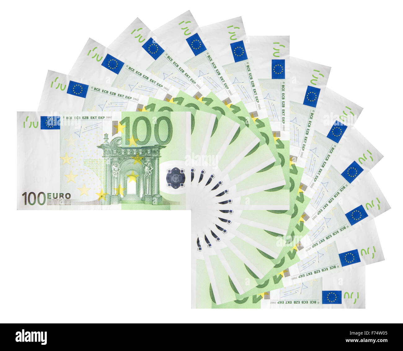 Billets en euros. Banque D'Images