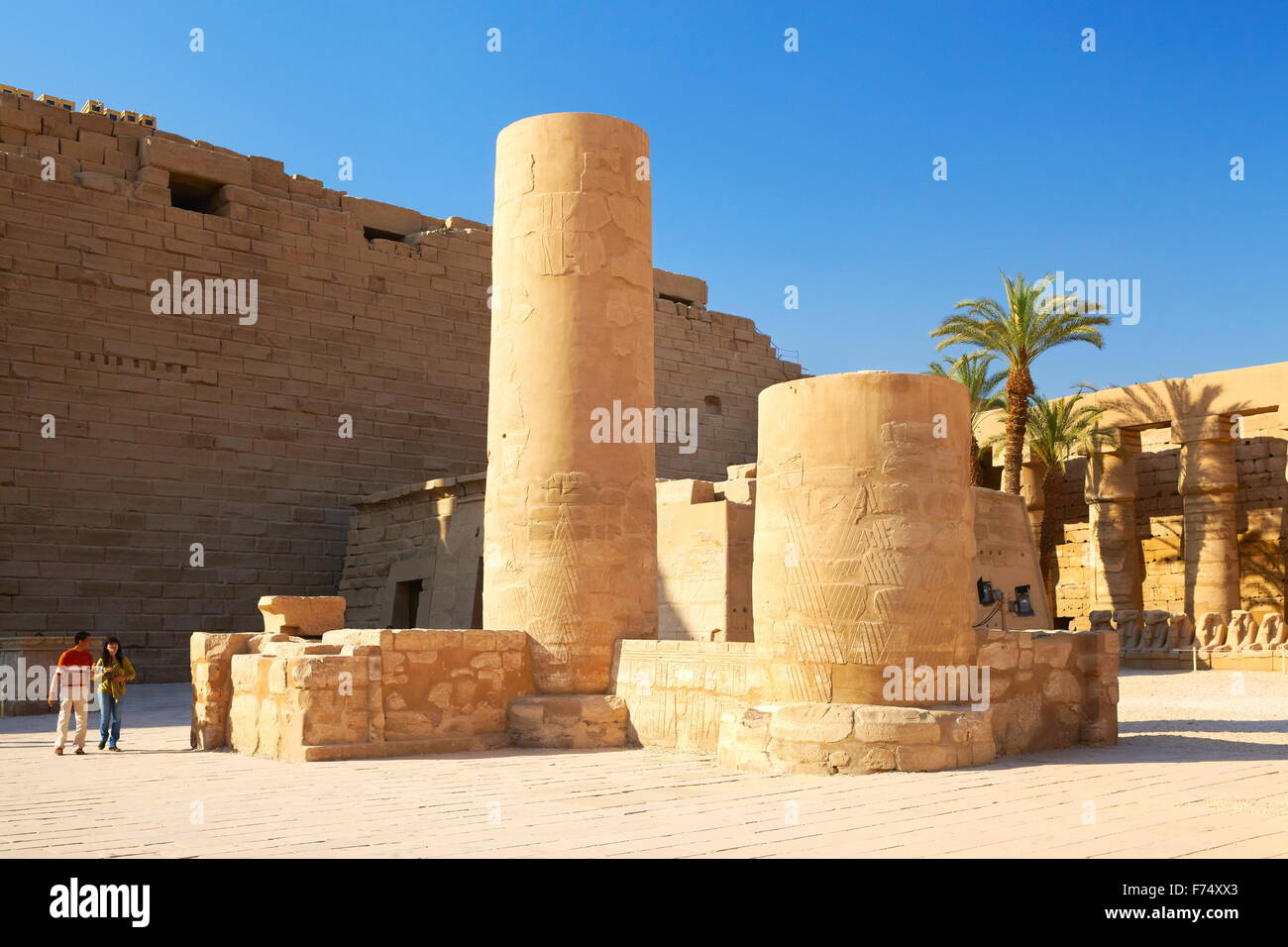Egypte - Temple de Karnak Banque D'Images