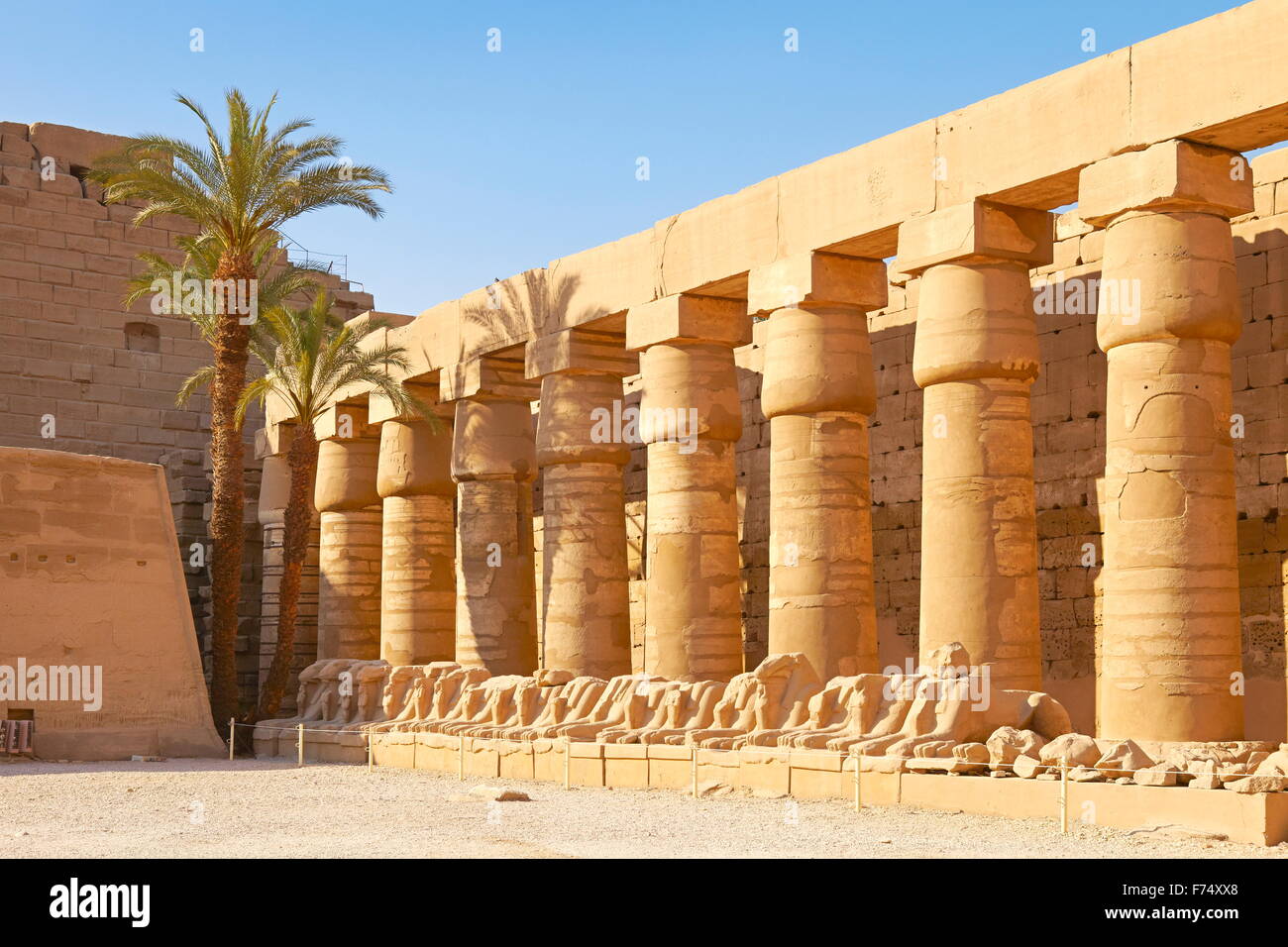 Egypte - Temple de Karnak Banque D'Images