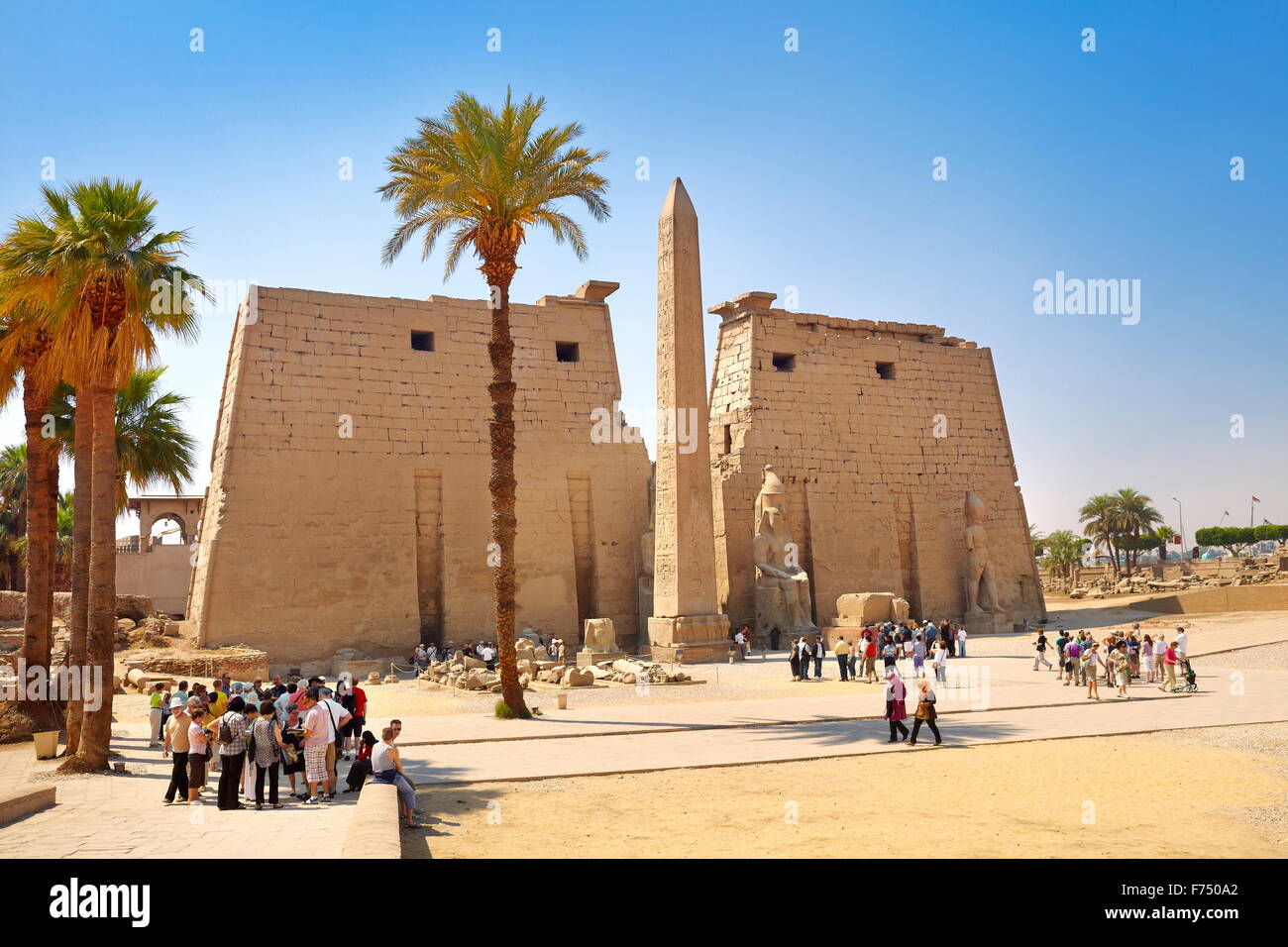 Le temple de Louxor, Egypte Banque D'Images