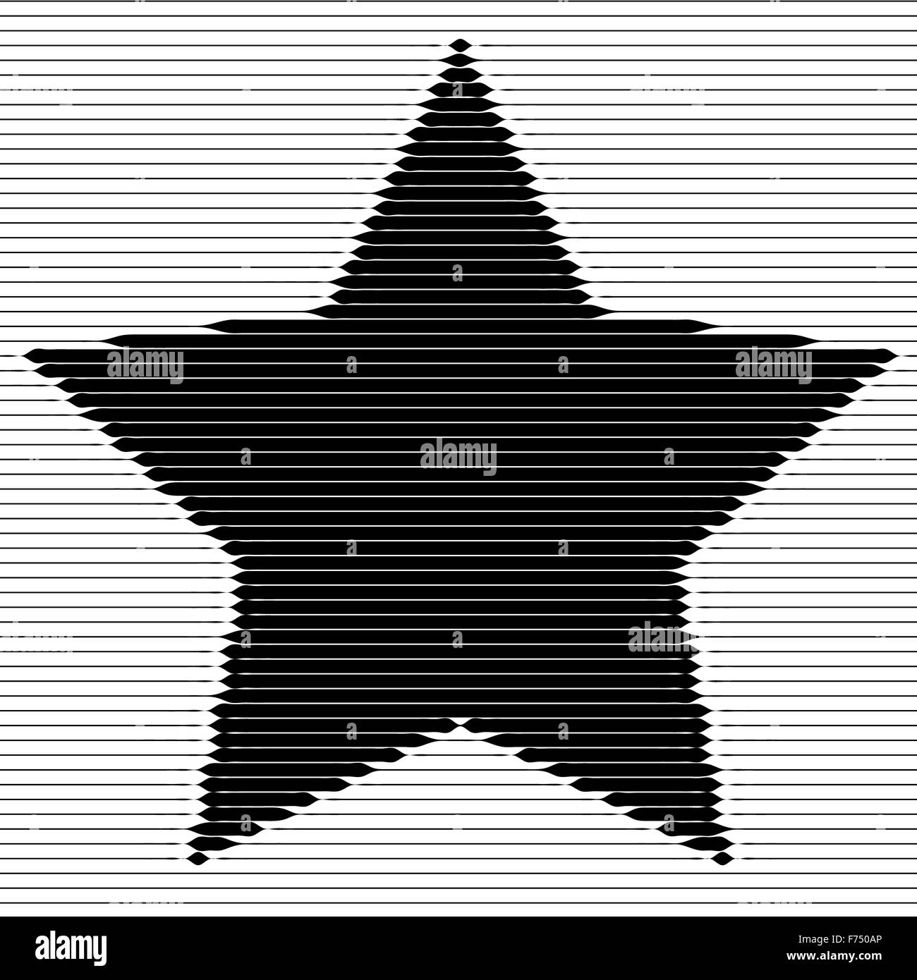 Résumé toile rayée star Banque D'Images