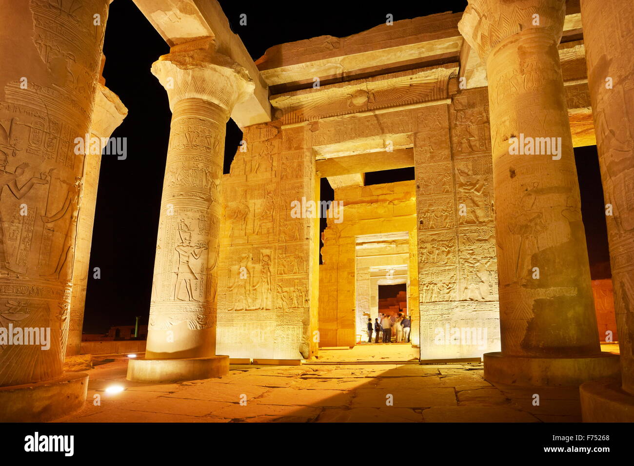 Égypte - Kom Ombo, Temple de Sobek Banque D'Images