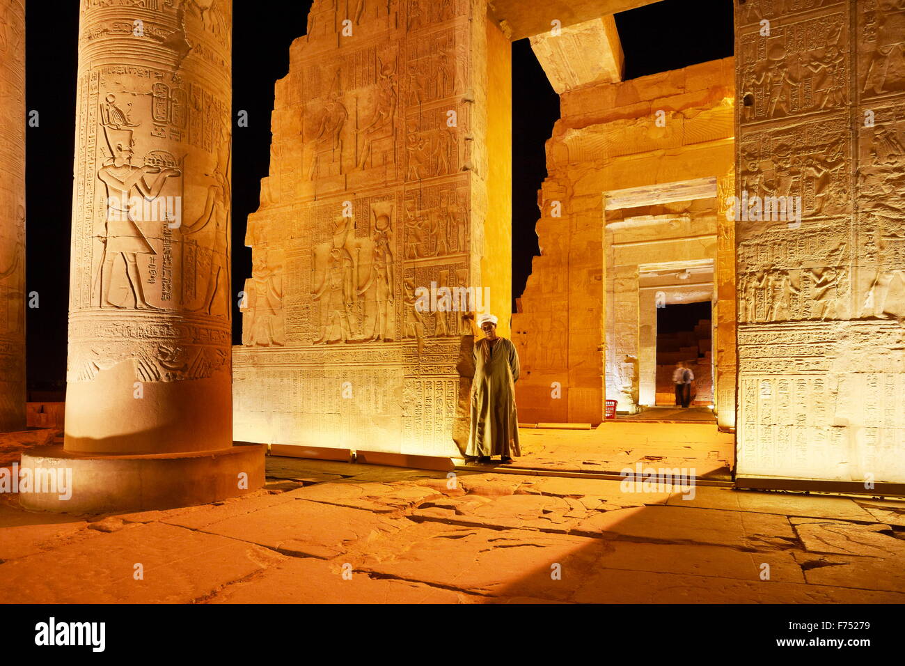 Égypte - Kom Ombo, Temple de Sobek Banque D'Images