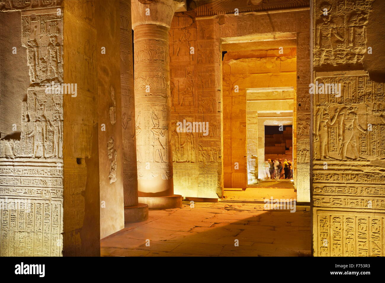 Égypte - Kom Ombo, Temple de Sobek Banque D'Images