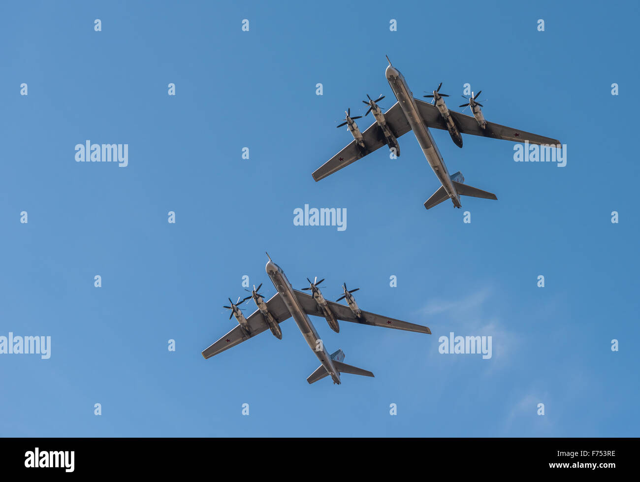 Tupolev Tu-95MC, les bombardiers stratégiques russes Banque D'Images