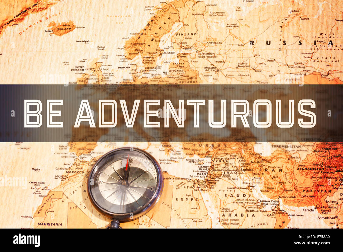 Image composite de nouvelle motivation ans message Banque D'Images