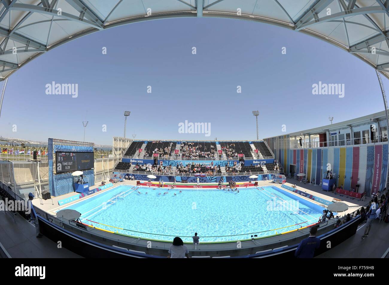 Une GV de Water Polo Arena 2. Parc de jeux européens. Le water-polo Arena.  Bakou. L'Azerbaïdjan. Baku2015. 1er jeux européens. 14/06/2015 Photo Stock  - Alamy