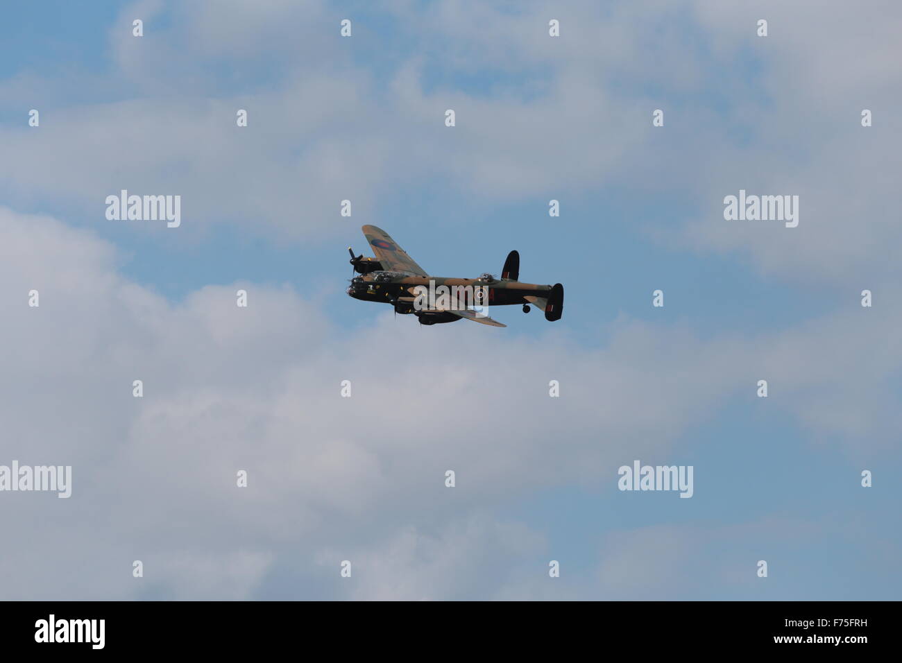 Avro Lancaster Bomber. Un bombardier lourd moteur quatre qui ont vu pour la première fois le service actif en 1942 Banque D'Images