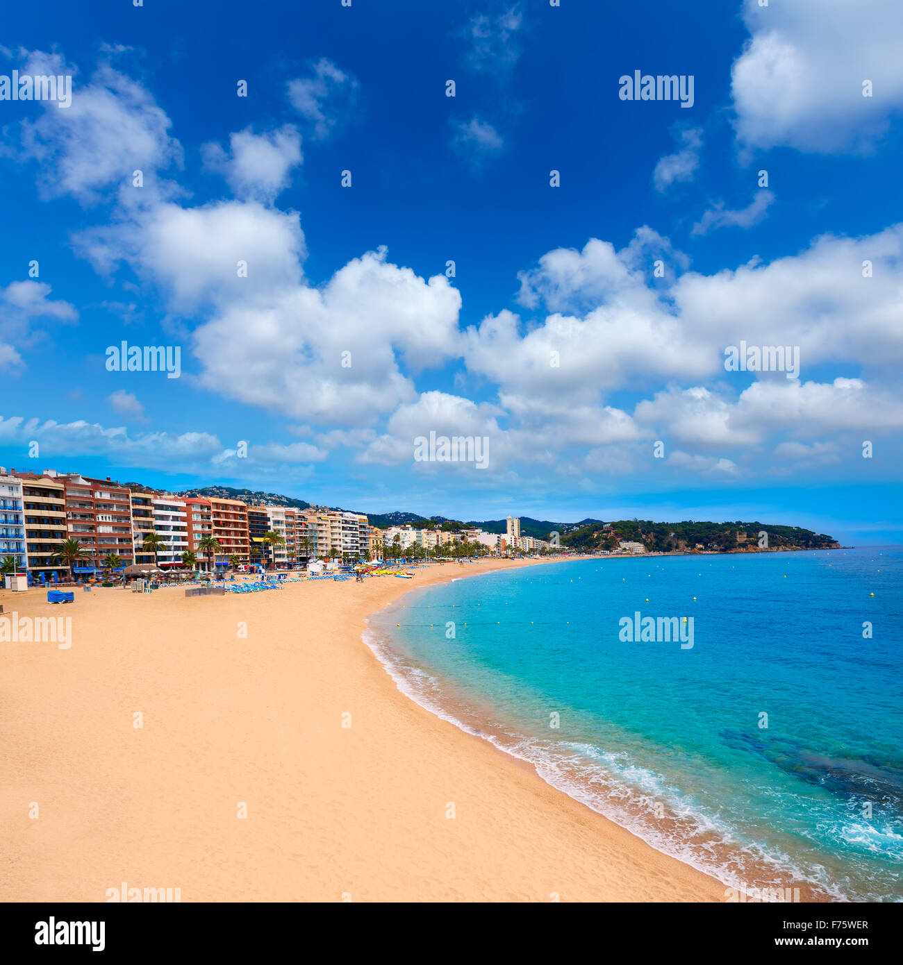Costa Brava Lloret de Mar en Catalogne en Espagne Banque D'Images