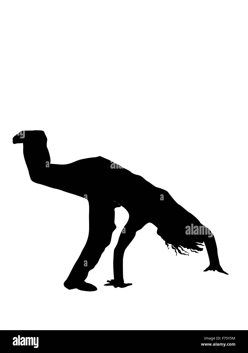 Man doing handstand Banque D'Images